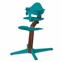 Nomi Hochstuhl Mit Mini Bügel Baby Set Walnuss/Ocean