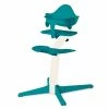 Nomi Hochstuhl Mit Mini Bügel Baby Set Weiß Lackiert/Ocean