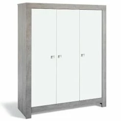 Schardt Nordic Driftwood Kleiderschrank 3 Türen Weiß/Driftwood