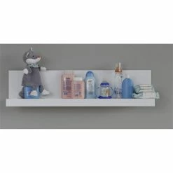 Trendteam Ole Babyzimmer 3-türiger Schrank 4-teilig Weiß -Kinderwagen ole bz 1839 680 01 mit deko 2