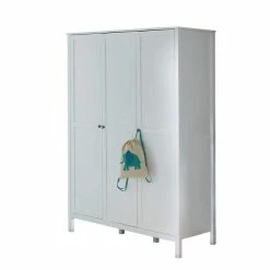 Trendteam Ole Babyzimmer 3-türiger Schrank 4-teilig Weiß -Kinderwagen ole schrank 3 tuerig 183961001 3