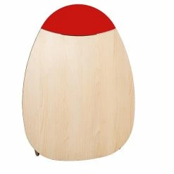 Timkid OWO2.0 Wandwickeltisch Birke / Rot Wickelei Inklusive Wickelmatte | Organic Design