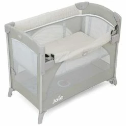Joie Kubbie Sleep Beistellbett Wheat 2in1 Reisebett -Kinderwagen p1807abwhe000 kubbiesleep wheat ltang down 0784 cs cc hr