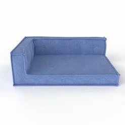 Nature Kid Palettensofa Ecke Links Blau Mit Recycelter Schaumstofffüllung