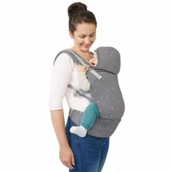 Kinderkraft Huggy Babytrage Grey Sichere, Ergonomische Position -Kinderwagen packshot 3 1