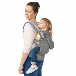 Kinderkraft Huggy Babytrage Grey Sichere, Ergonomische Position -Kinderwagen packshot 9 1
