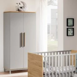 Paidi Benne Kinderzimmer Mit Schrank 2T Kieselgrau/Eiche-Montana - Zum Aktionspreis -Kinderwagen paidi benne schrank2t 3