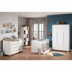 Paidi Carlo Kinderzimmer Mit Schrank 3T Kreideweiß/Fichte-Vintage