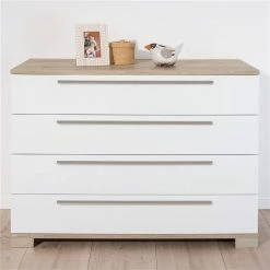 Paidi Carlo Kinderzimmer Mit Schrank 3T Kreideweiß/Fichte-Vintage -Kinderwagen paidi carlo kommode 4s 01 4