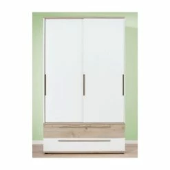 Paidi Carlo Schiebetürenschrank Schmal 1x Kreideweiß 1x Fichte-Vintage | Zum Aktionspreis