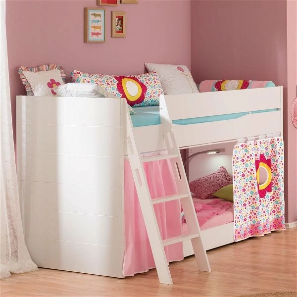 Paidi Fiona Etagenbett Kreideweiß 120 Cm Schräge Leiter 90x200 Cm