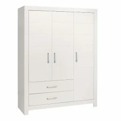 Paidi Fiona Kleiderschrank Kreideweiß 3T 2S Frachtfrei Zum Aktionspreis