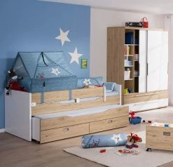 Paidi Fionn Jugendzimmer Mit Breitem Schrank Mit Umbaufähigem Kojenbett 90x200 Cm