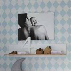 Transland Hilja Sparset Eiche-Bordeaux/kreideweiß Babybett 70x140 Cm & Wickelkommode -Kinderwagen paidi hilja wandregal 2