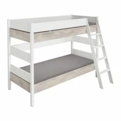 Paidi Kira Etagenbett 160 Cm Eiche-Nautik Schräge Leiter 90x200 Cm