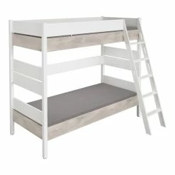 Paidi Kira Etagenbett 180 Cm Eiche-Nautik Schräge Leiter 120x200 Cm