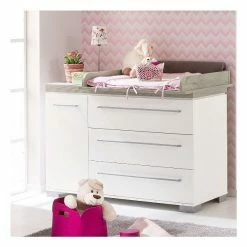 Paidi Kira Wickelkommode Breit Nautik Schubkästen Kreideweiß