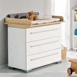 Paidi Kira Wickelkommode Schmal Nebraska Schubkästen Kreideweiß