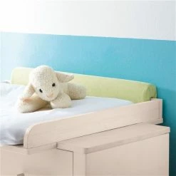 Transland Hilja Kinderzimmer Schrank 2T Eiche-Bordeaux/kreideweiß -Kinderwagen paidi kopfschutz mit kommode 5