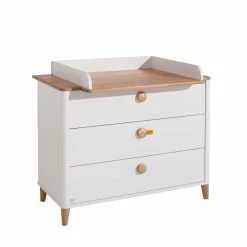 Paidi Lotte & Fynn Sparset - Steiff By PAIDI Babybett & Wickelkommode - Kreideweiß/Eiche Massiv -Kinderwagen paidi lottefynnwickelkommode 4