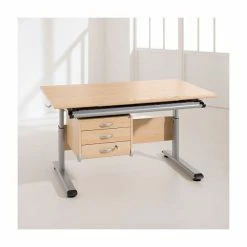 Paidi Marco 2 120 Schreibtisch Ahorn-Nachbildung 120 X 70 Cm - Gestellfarbe Silber