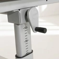 Paidi Marco 2 130 GT Schreibtisch Ahorn-NB 130 X 70 Cm, Platte Geteilt - Gestellfarbe Silber -Kinderwagen paidi marco2kurbel detail 9