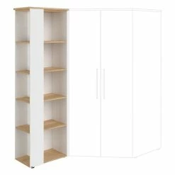 Paidi Oscar Eck-Regal Kreideweiß/Eiche-Nebraska Schmale & Breite Seite -Kinderwagen paidi oscar eck regal 1356804