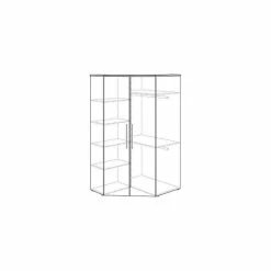 Paidi Oscar Eck-Kleiderschrank 2T Kreideweiß/Eiche-Nebraska -Kinderwagen paidi oscar eck ks 1350504 wfli gr 1