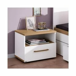 Paidi Oscar Jugendzimmer Mit Schrank 4T Kreideweiß/Eiche-Nebraska - Zum Aktionspreis -Kinderwagen paidi oscar nachttisch gr 5