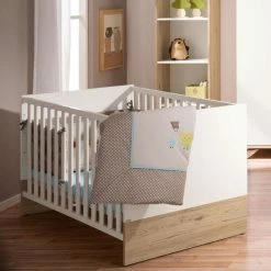 Kinderwagen 31 Paidi Remo Kinderbett Eiche-Bordeaux/Kreideweiß 70x140 Cm - Zum Aktionspreis