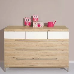 Paidi Remo Wickelkommode 6 Schubkästen Inkl. Wickelaufsatz, Frachtfrei Zum Aktionspreis -Kinderwagen paidi remo kommode 6s eiche kreideweiss 2 2