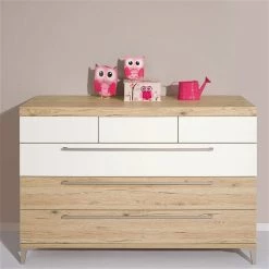 Paidi Remo Wickelkommode 6 Schubkästen Inkl. Wickelaufsatz, Frachtfrei Zum Aktionspreis -Kinderwagen paidi remo kommode 6s eiche kreideweiss 3 3