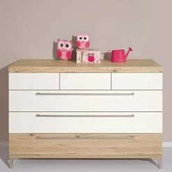 Paidi Remo Wickelkommode 6 Schubkästen Inkl. Wickelaufsatz, Frachtfrei Zum Aktionspreis -Kinderwagen paidi remo kommode 6s eiche kreideweiss 4 3