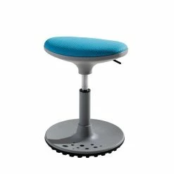 Paidi Speedy Sitzhocker Azurblau/grau Sitzhöhe Stufenlos Einstellbar