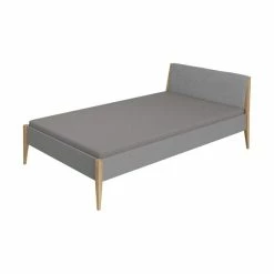 Paidi Sten Traumliege Eiche/grau - Gepolstert Steingrau 120x200 Cm