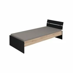 Paidi Tomke Jugendzimmer Mit Schrank 4T Naturschwarz/Eiche-Bordeaux -Kinderwagen paidi tomke jugendliege 1368108 re