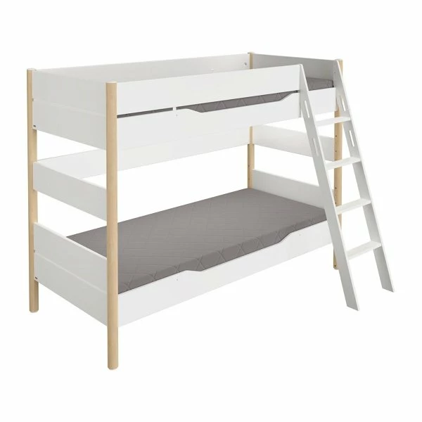 Paidi Ylvie Etagenbett 160 Cm Bettpfosten Kreideweiß/birke Schräge Leiter 90x200 Cm 1 Paidi Ylvie Etagenbett 160 Cm Bettpfosten Kreideweiß/birke Schräge Leiter 90x200 Cm