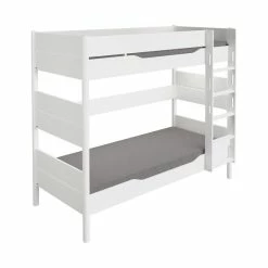 Paidi Ylvie Etagenbett 180 Cm Bettpfosten Kreideweiß Gerade Leiter 90x200 Cm