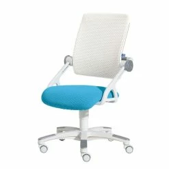 Paidi Yvo Schreibtischstuhl Azurblau/weiß Ergonomie & Design - Zum Aktionspreis