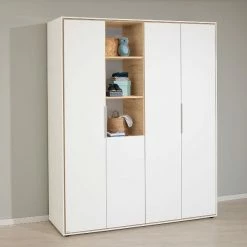 Paidi Lieven Kleiderschrank 4T Offen Kreideweiß/Eiche-Montana -Kinderwagen paidi lieven kleiderschrank 4t offen 1027