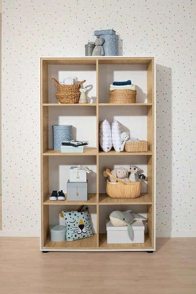 Paidi Lieven Regal 8 Fächer - Offen Kreideweiß/Eiche-Montana-Nachbildung 2 Paidi Lieven Regal 8 Fächer - Offen Kreideweiß/Eiche-Montana-Nachbildung – Bild 2