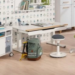 Paidi Teenio 120 Schreibtisch Kreideweiß/Eiche 120 X 75 Cm -Kinderwagen paidi teenio eiche massiv 147 782 6