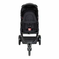 Phil&teds Dot Buggy Inklusive Sitzauflage Black -Kinderwagen phil teds dot buggy in black colour front view 1