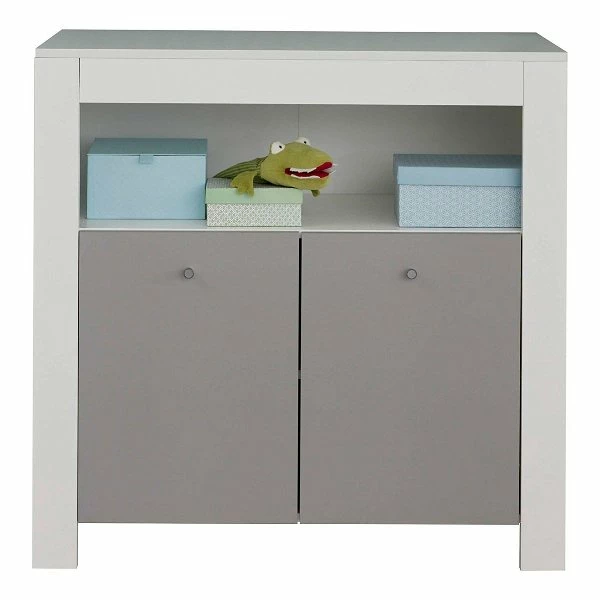 Trendteam Pia Wickelkommode Weiß Lichtgrau 1 Trendteam Pia Wickelkommode Weiß Lichtgrau