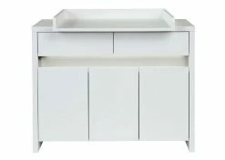 Schardt Planet White Wickelkommode 3 Türen, 2 Schubkästen - Mit Wickelaufsatz
