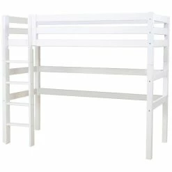 Hoppekids Hochbett ECO Luxury 90x200 Cm Mit Gerader Leiter & Absturzsicherung -Kinderwagen pre a10 1 1