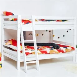 Hoppekids Etagenbett ECO Luxury 120x200 Cm Weiß Mit Schräger Leiter & Absturzsicherung -Kinderwagen pre a20 12 milieu 2 1