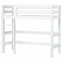 Hoppekids Mittelhohes Bett ECO Luxury 70x160 Cm Mit Gerader Leiter & Absturzsicherung -Kinderwagen pre a6 3 1