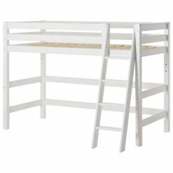 Hoppekids Mittelhohes Bett ECO Luxury 90x200 Cm Mit Schräger Leiter & Absturzsicherung -Kinderwagen pre a7 1 3