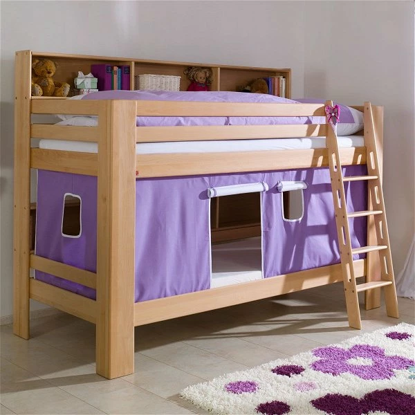 Relita JAN Etagenbett Buche Massiv Natur Mit Regalen Oben Und Unten - Frachtfrei 7 Relita JAN Etagenbett Buche Massiv Natur Mit Regalen Oben Und Unten - Frachtfrei – Bild 7